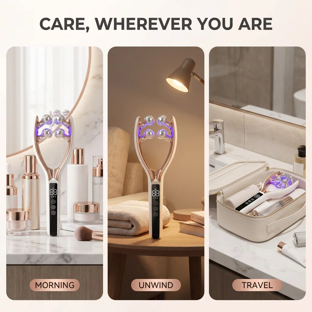 Livingglo™ V-Face Sculpt Pro | LED Microcurrent Face & Neck Massager